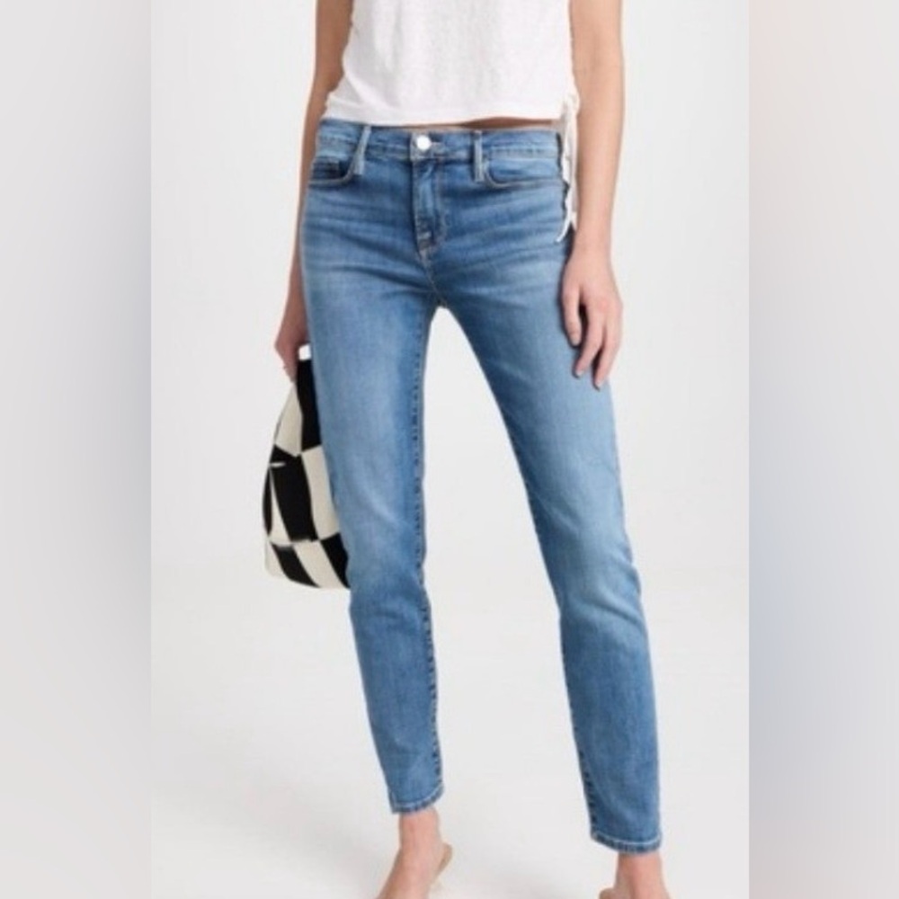 Frame Le Garon Boyfriend Mid Rise Straight Jeans Womens Sz 26